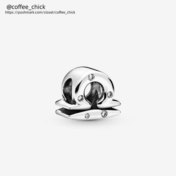 Pandora Sparkling Libra Zodiac Charm|Pendant - Picture 1 of 2